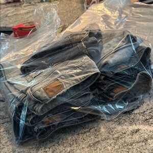 Lot of 7 pairs American Eagle Outfitters Women's Distressed Blue Jeans 1 Express